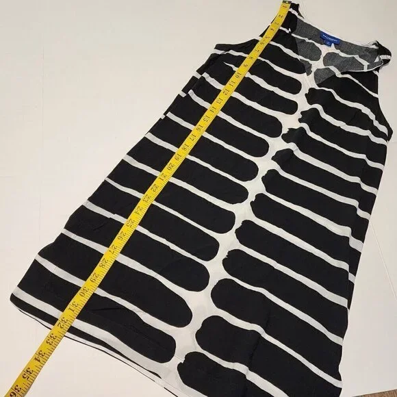 Marimekko for Target size XS mini dress zebra black and white sleeveless - Picture 6 of 7